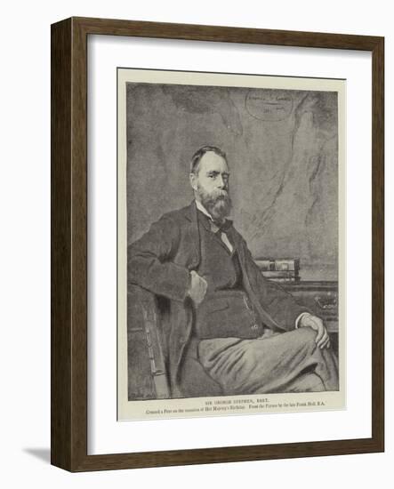 Sir George Stephen, Baronet-Frank Holl-Framed Giclee Print