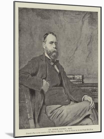Sir George Stephen, Baronet-Frank Holl-Mounted Giclee Print