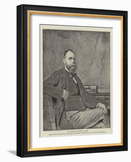 Sir George Stephen, Baronet-Frank Holl-Framed Giclee Print