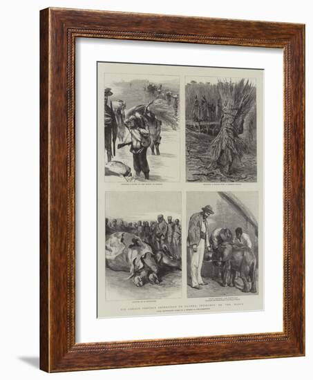 Sir Gerald Portal's Expedition to Uganda, Incidents on the March-null-Framed Giclee Print