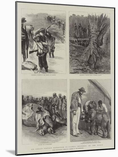 Sir Gerald Portal's Expedition to Uganda, Incidents on the March-null-Mounted Giclee Print