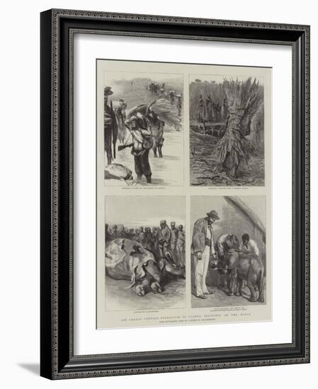 Sir Gerald Portal's Expedition to Uganda, Incidents on the March-null-Framed Giclee Print