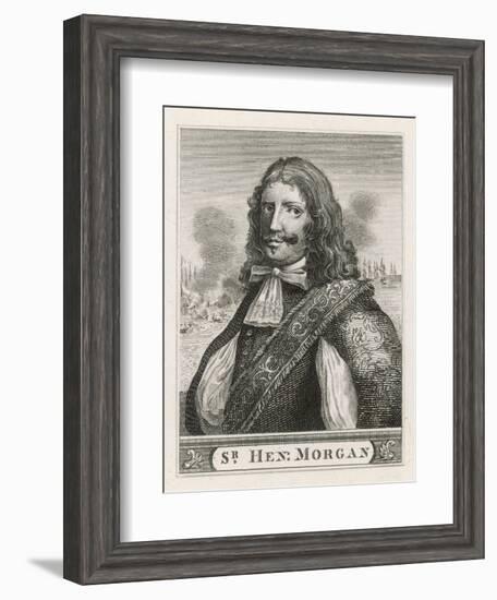 Sir Henry Morgan a Welsh Buccaneer in the English Service Carrying out Many Raids-null-Framed Art Print