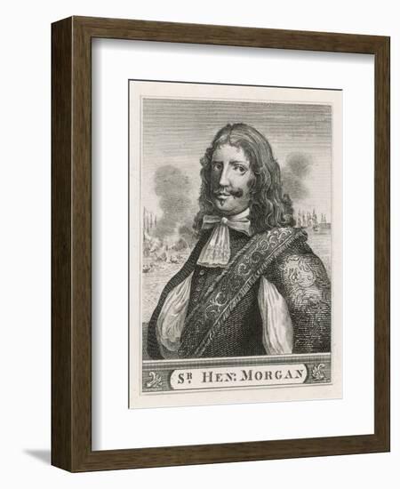 Sir Henry Morgan a Welsh Buccaneer in the English Service Carrying out Many Raids-null-Framed Art Print
