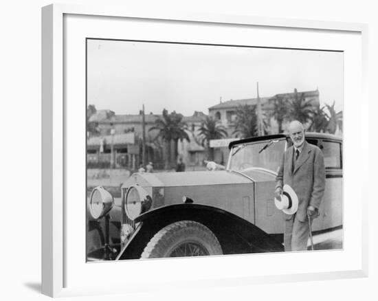 Sir Henry Royce, with Rolls-Royce Car--Framed Photographic Print