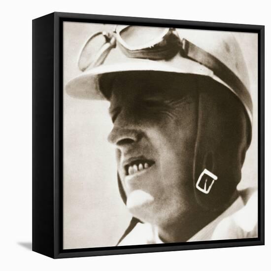 Sir Henry Segrave, American-born British world speed record driver, 1930-Unknown-Framed Stretched Canvas