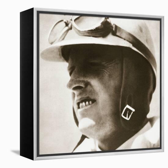 Sir Henry Segrave, American-born British world speed record driver, 1930-Unknown-Framed Stretched Canvas