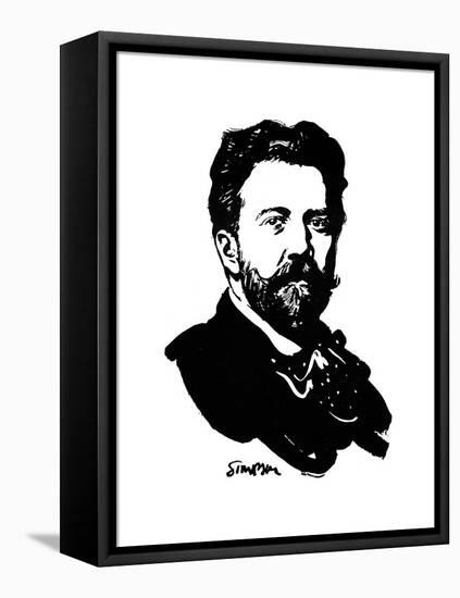 Sir Henry Wood, English Conductor, 1912-Joseph Simpson-Framed Premier Image Canvas