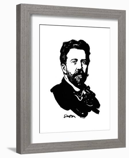 Sir Henry Wood, English Conductor, 1912-Joseph Simpson-Framed Giclee Print