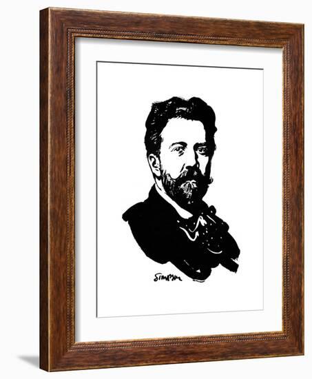 Sir Henry Wood, English Conductor, 1912-Joseph Simpson-Framed Giclee Print