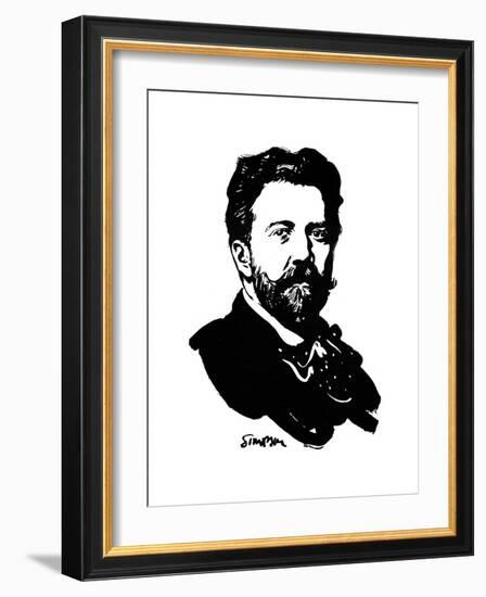 Sir Henry Wood, English Conductor, 1912-Joseph Simpson-Framed Giclee Print