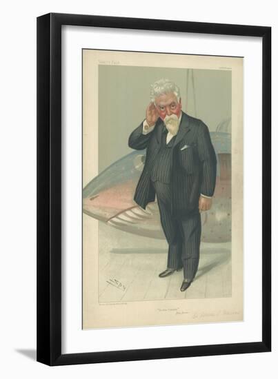 Sir Hiram Stevens Maxim-Sir Leslie Ward-Framed Giclee Print