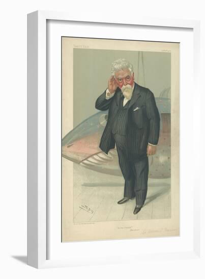 Sir Hiram Stevens Maxim-Sir Leslie Ward-Framed Giclee Print