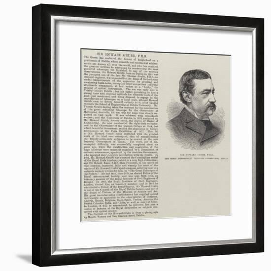 Sir Howard Grubb, Frs, the Great Astronomical Telescope Constructor, Dublin-null-Framed Giclee Print