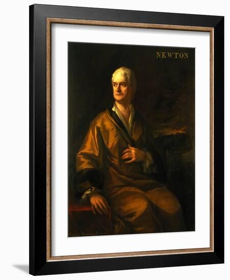 Sir Isaac Newton, 1710-Sir James Thornhill-Framed Giclee Print