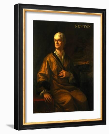 Sir Isaac Newton, 1710-Sir James Thornhill-Framed Giclee Print