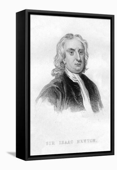 Sir Isaac Newton, English Mathematician, Astronomer and Physicist-null-Framed Premier Image Canvas