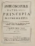 Philosophiae Naturalis Principia Mathematica-Sir Isaac Newton-Giclee Print