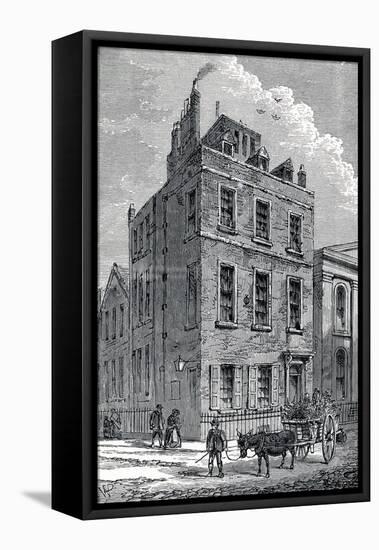 Sir Isaac Newton's House on the Corner of Orange and St Martin's Streets, London, C1880-null-Framed Premier Image Canvas