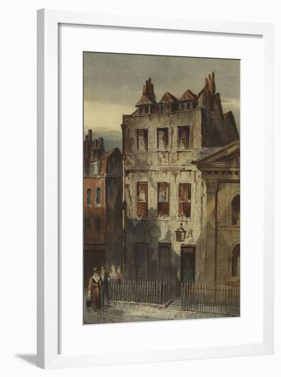 Sir Isaac Newton's House, St Martin's Street, Leicester Square-Waldo Sargeant-Framed Giclee Print