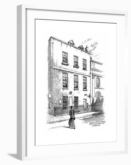 Sir Isaac Newton's House, St Martins Street, London, 1912-Frederick Adcock-Framed Giclee Print