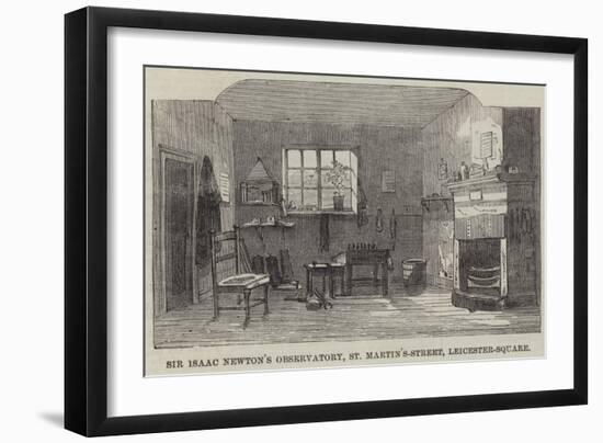 Sir Isaac Newton's Observatory, St Martin'S-Street, Leicester-Square-null-Framed Giclee Print