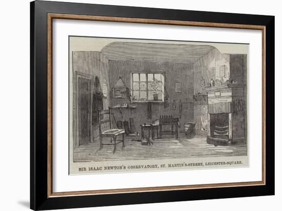 Sir Isaac Newton's Observatory, St Martin'S-Street, Leicester-Square-null-Framed Giclee Print