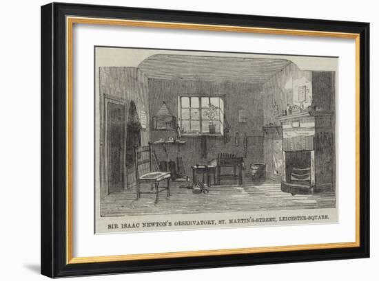 Sir Isaac Newton's Observatory, St Martin'S-Street, Leicester-Square-null-Framed Giclee Print