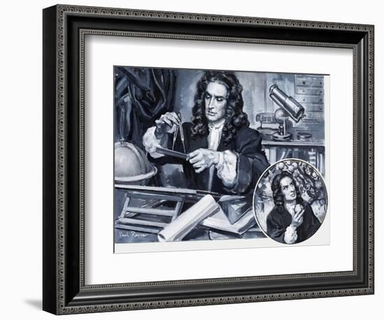 Sir Isaac Newton-Paul Rainer-Framed Giclee Print