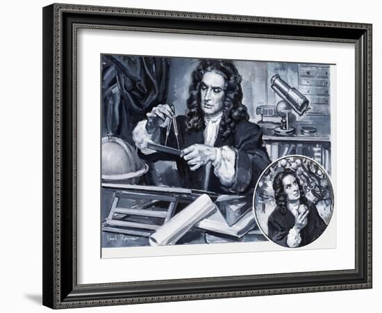 Sir Isaac Newton-Paul Rainer-Framed Giclee Print