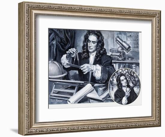 Sir Isaac Newton-Paul Rainer-Framed Premium Giclee Print