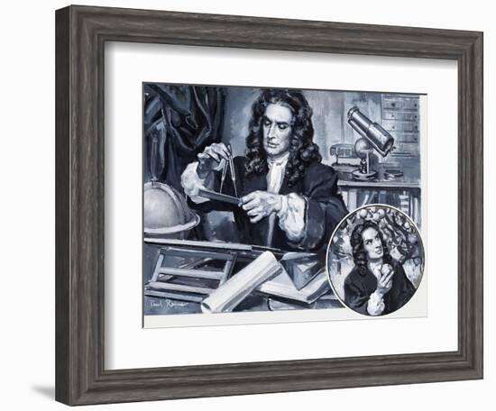 Sir Isaac Newton-Paul Rainer-Framed Premium Giclee Print