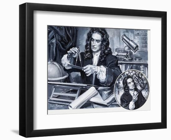 Sir Isaac Newton-Paul Rainer-Framed Premium Giclee Print