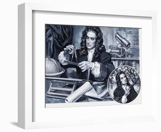 Sir Isaac Newton-Paul Rainer-Framed Premium Giclee Print
