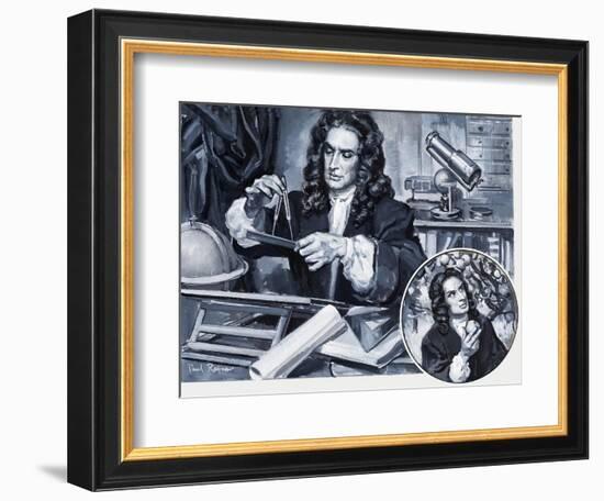 Sir Isaac Newton-Paul Rainer-Framed Premium Giclee Print