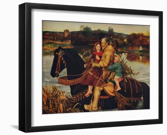 'Sir Isumbras at the Ford', 1857, (c1915)-John Everett Millais-Framed Giclee Print