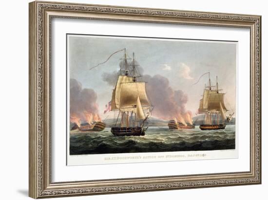 Sir J. T. Duckworth's Action off St. Domingo, February 6th 1806-Thomas Whitcombe-Framed Giclee Print