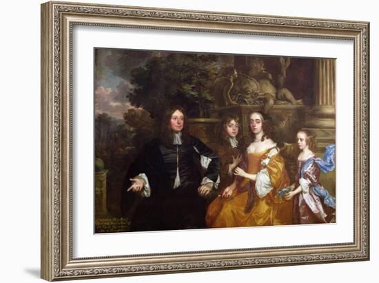 Sir John Cotton and His Family, 1660-Sir Peter Lely-Framed Giclee Print