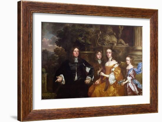 Sir John Cotton and His Family, 1660-Sir Peter Lely-Framed Giclee Print