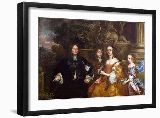 Sir John Cotton and His Family, 1660-Sir Peter Lely-Framed Giclee Print