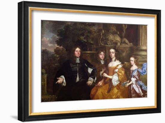 Sir John Cotton and His Family, 1660-Sir Peter Lely-Framed Giclee Print