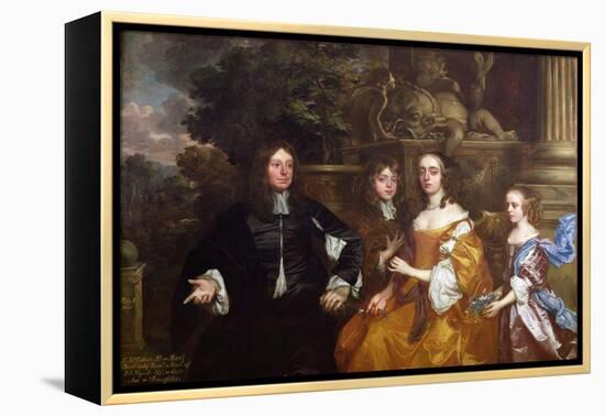 Sir John Cotton and His Family, 1660-Sir Peter Lely-Framed Premier Image Canvas