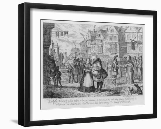 Sir John Falstaff by His Extraordinary Powers of Persuasion Not Only Induces Mrs Quickly to Withdra-George Cruikshank-Framed Giclee Print