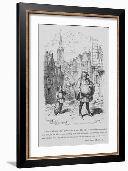 Sir John Falstaff-George Cruikshank-Framed Giclee Print