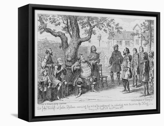 Sir John Falstaff-George Cruikshank-Framed Premier Image Canvas