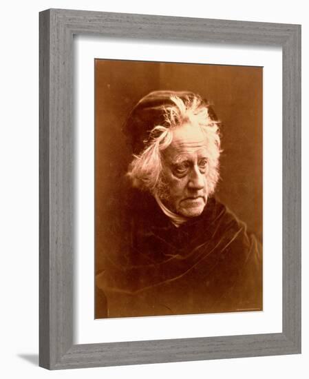 Sir John Frederick William Herschel-Julia Margaret Cameron-Framed Photographic Print