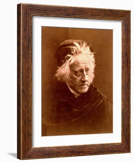 Sir John Frederick William Herschel-Julia Margaret Cameron-Framed Photographic Print