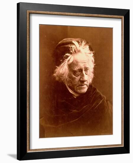 Sir John Frederick William Herschel-Julia Margaret Cameron-Framed Photographic Print