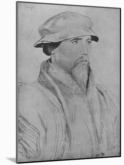 'Sir John Gage', c1532-1543 (1945)-Hans Holbein the Younger-Mounted Giclee Print