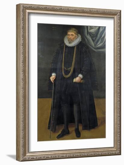 Sir John Garrard, Lord Mayor in 1601, 1618-Daniel Mytens-Framed Giclee Print